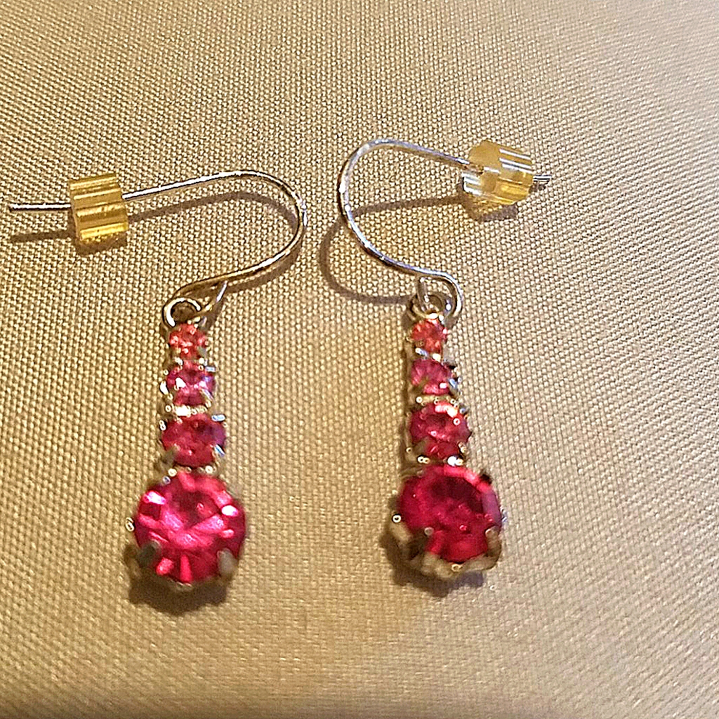 Pink Pierced Earrings.